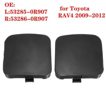 

2Pcs Car Front Bumper Trailer Tow Hook Eye Covers Caps for Toyota Rav4 2009-2012