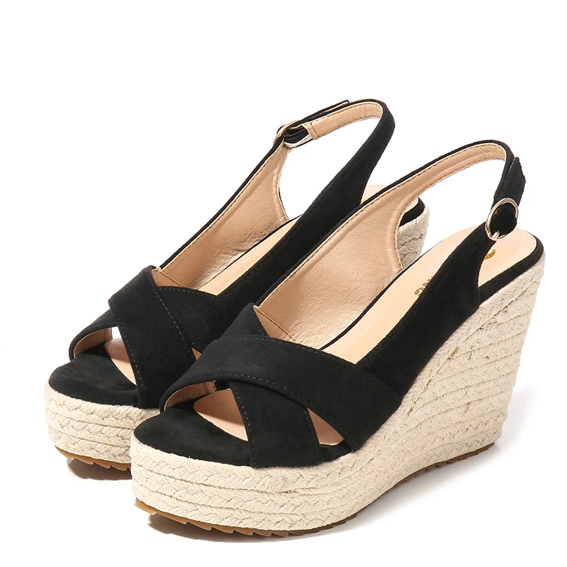 Wedge Sandals Evans Slingback Shoes Women's Shoes Sandals 10cm