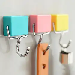Самоклеющиеся крепкие Магнитные Крючки для микроволновой печи, вешалка для ключей, для ванной, кухни, держатель для холодильников