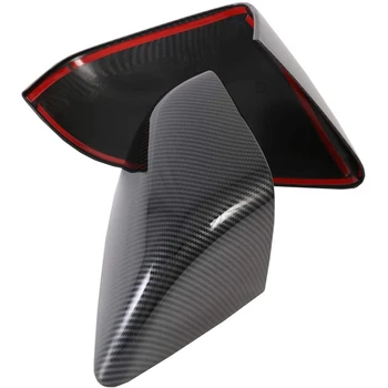 

Rear View Mirror Cover Carbon Fibre Reversing Mirror Protection Shell Frame Sticker Trim for Tesla Model X 2017-2019
