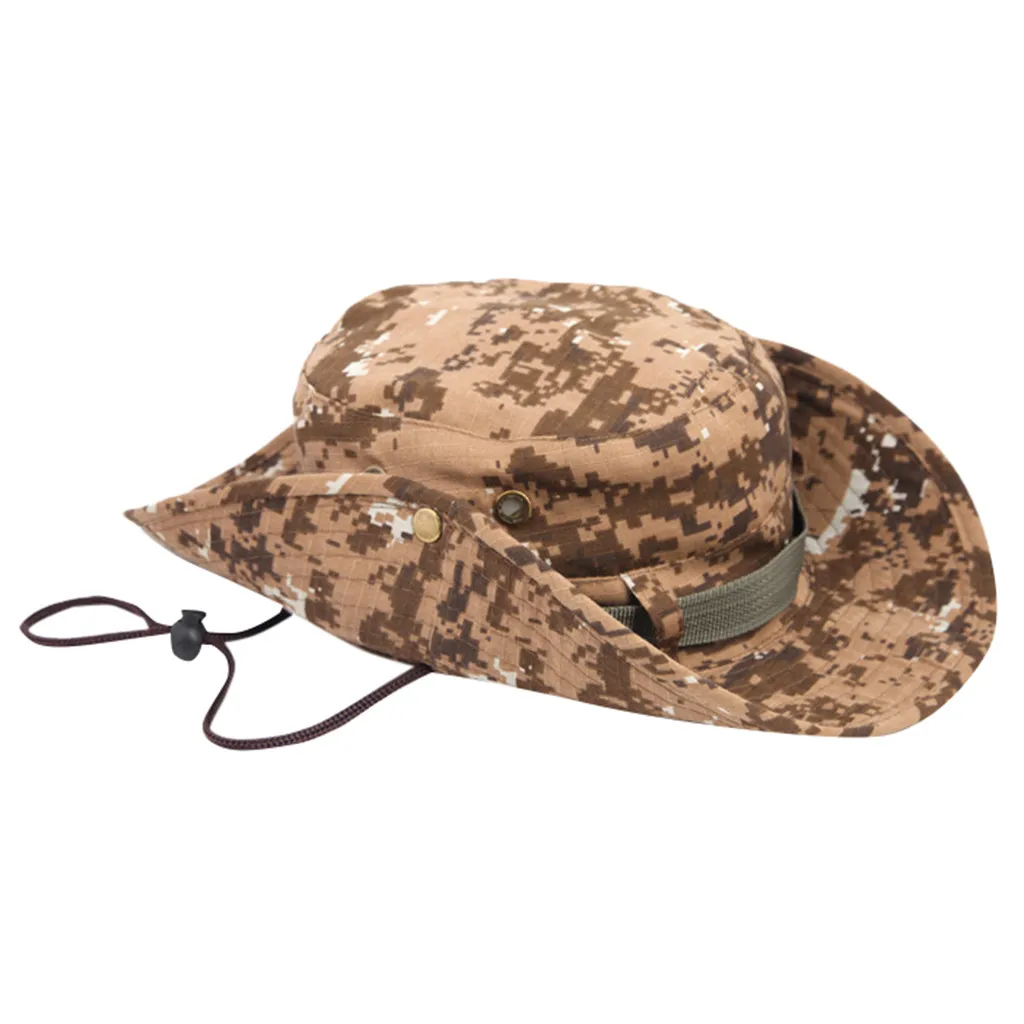 Новые Панамы, уличные джунгли, военная камуфляжная шляпа Bob Camo, шляпа Bonnie для рыбалки, кемпинга, барбекю, хлопковая шляпа для альпинизма - Цвет: E