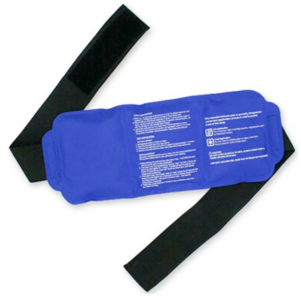 Горячая холодная терапия многоразовый контейнер для льда для травм обертывание с гелем облегчение боли с ремнями на спине плечи поясная холодильная сумка#2