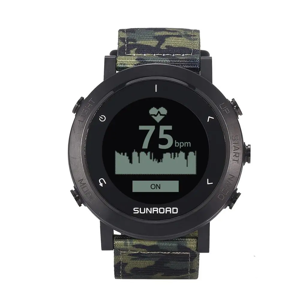 Sunroad GPS smart watch with army waterproof heart