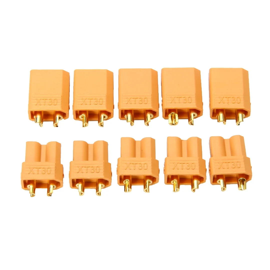 XT30 Power Connector Plug Socket For RC Quadcopter Helicopter Airplane Toys Parts 1 Pair 5 Pairs 10 Pairs Connectors