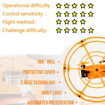 

Mini RC Drone Ball Toy Quadcopter Sky Walker 1336 2.4GHz 4CH Fly Ball 3D Flip Roller Drone RC Helicopter for christmas boy gift