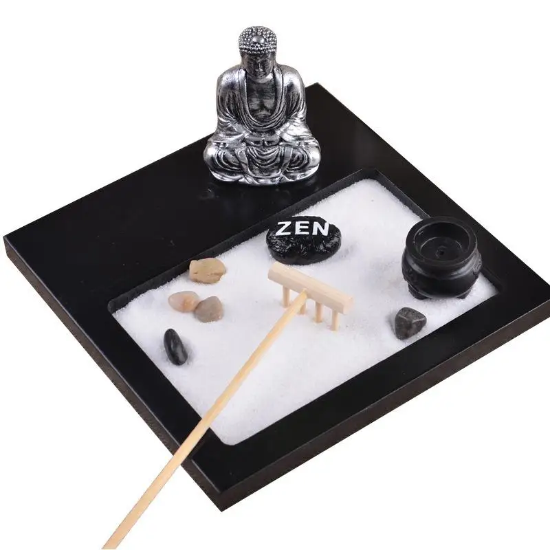 Table Figurines Boutique Zen Garden Buddha Ornament Statue Candle