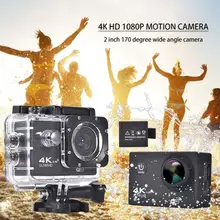 4K HD 1080P Спортивная камера 2 дюйма 170 градусов широкоугольная Водонепроницаемая камера 12 МП с 2 батареями комплект аксессуаров