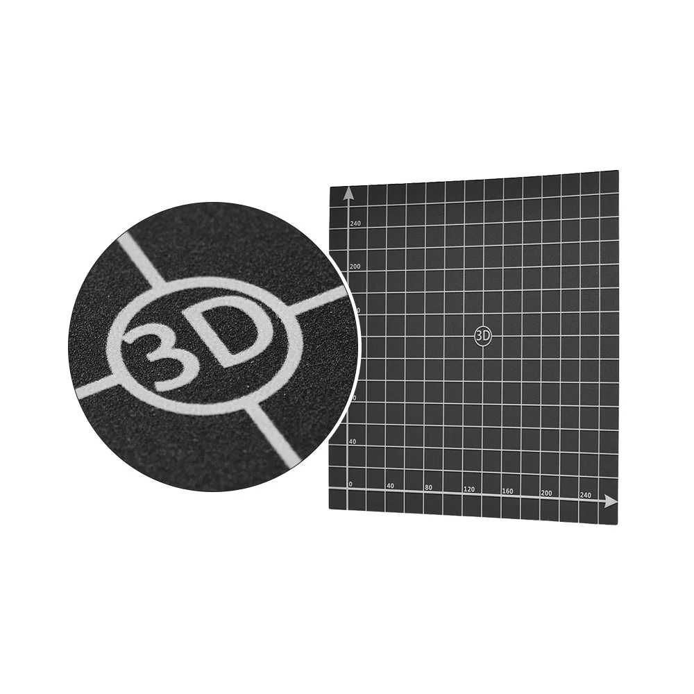 

220*220mm Heat Bed Sticker Sheet Hot Bed Platform Build Surface Tape with 1:1 Coordinate for 3D Printer Anet A6/A8