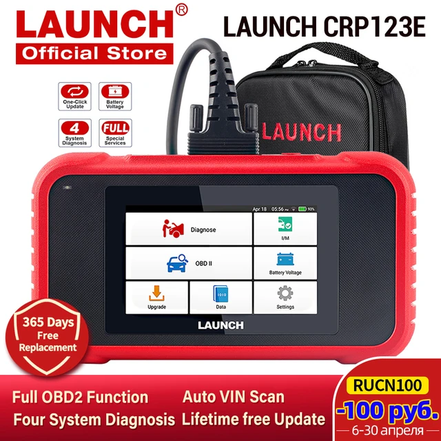 LAUNCH X431 CRP123E car diagnostic tools obd obd2 code reader scanner ENG ABS SRS AT auto scan tools free update  pk CRP123