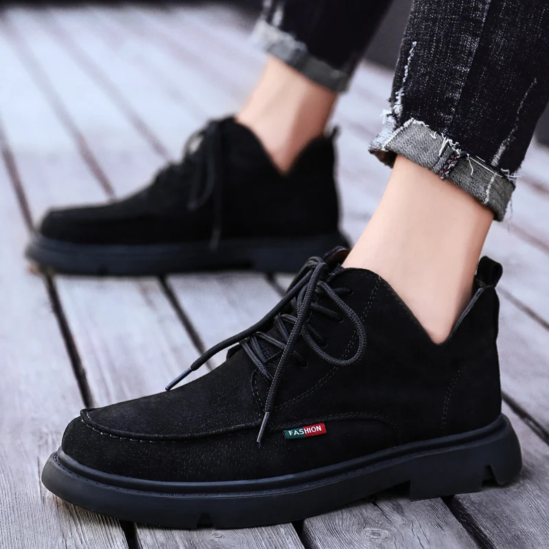 

2019 New Fashion Leather Spring autumn Casual Working Shoes Men's Shoes Loafers Hot Sale Big Size 39-48 classic shoes