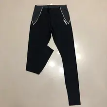 D06 профессиональные облегающие штаны для бега, Мужские Спортивные Компрессионные обтягивающие спортивные штаны с сеткой, мужские тренировочные штаны для пробежек