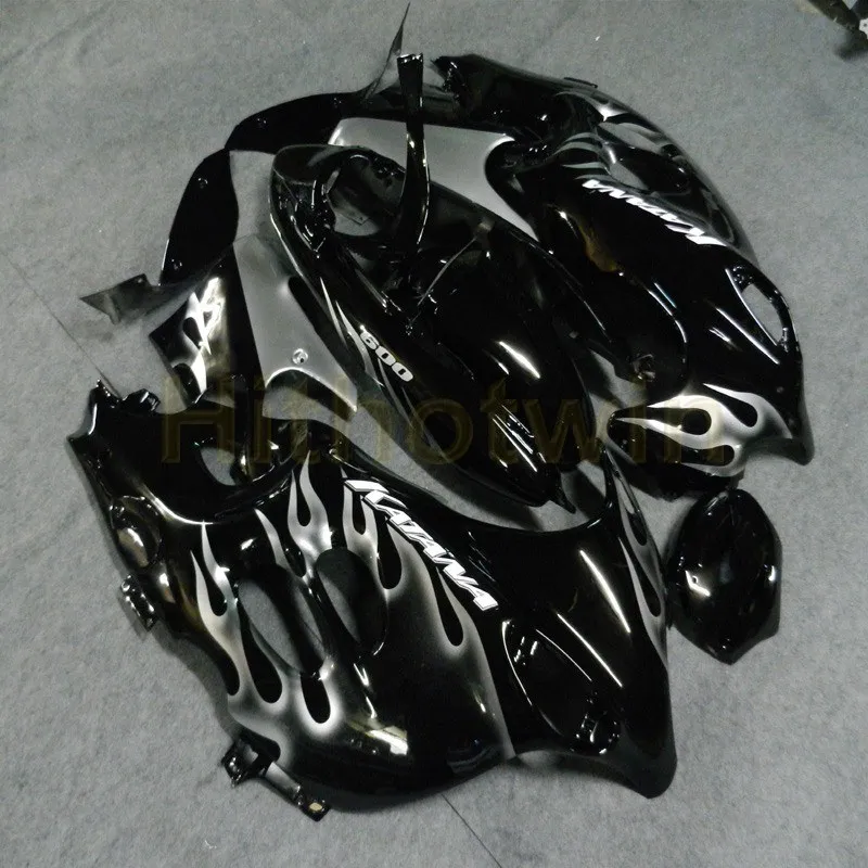 Пользовательские мотоцикл обтекатель для GSX750F GSX600F 2003 2004 2005 2006+ Botls+ зеленый пламя - Цвет: Q