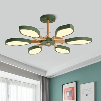 

LED Macaron Nordic Decor Luster Loft Chandeliers Minimalist Modern Design Hanglamp Chandelier Lighting Restaurant Light Fixtures