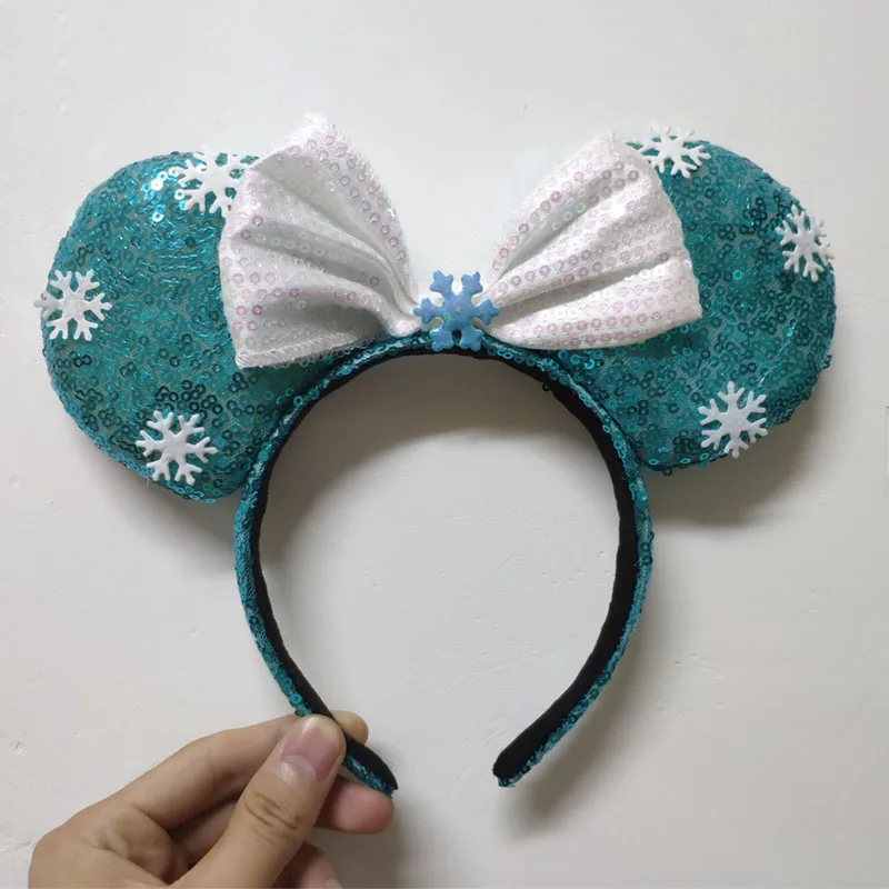 Disney замороженная повязка на голову для девочек аксессуары для волос Эльза головной убор Анны представление уши Микки вечерние украшения, рождественские подарки - Цвет: B