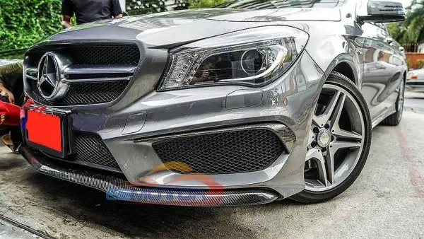Неокрашенный передний спойлер из стекловолокна для BENZ CLA CLASS W117 PRE FACELIFT 13 16 CLA45 AMG