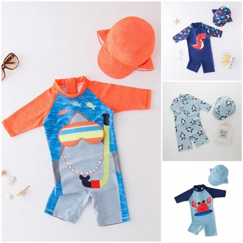 Low Cost Swimwear Cap-Suit Sunscreen Shark Swimming-Suit Surfing Toddler Infant Baby-Boy Beach 6Q5EQOmyn