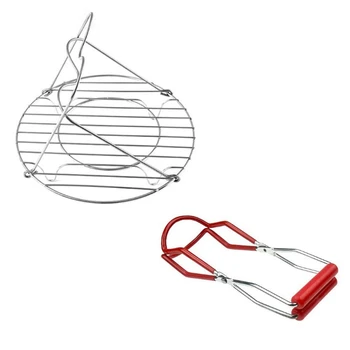 

Canning Rack, Stainless Steel Canning Jar Rack Canner Rack Canning Rack Canning Tongs for Regular Mouth