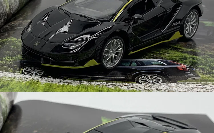 1:32 высокое моделирование lambora LP770J сплав модель автомобиля металлический звук и свет игрушка с инерционным механизмом автомобиль для детей Подарки