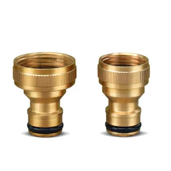 

2 Type G 3/4'' Female/Male To Pure Copper Nipper Quick Connectors For Garden Thread Tap/Faucet Connect Irrigation Durable Joint