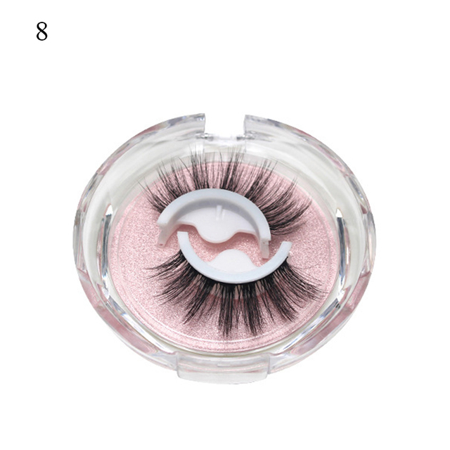 Self-adhesive False Eyelashes Glue Free Eyelash 3d Strip Reusable Lashes Extension 3 Seconds To Wear Faux Mink Eyelash