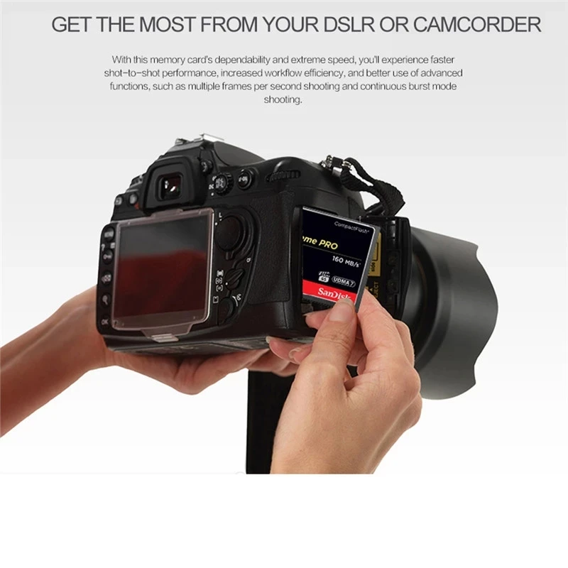 Canon 7D Mark II Fastest SD CF Card Comparison Write Speed, 44 OFF