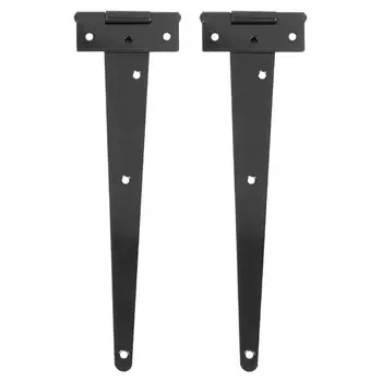 

4PCS 10 Inches Sturdy T Shape Hinge Zinc Coating T-shaped Hinge T shape Hinges Slotted Bearing Door Hinge for Home Office