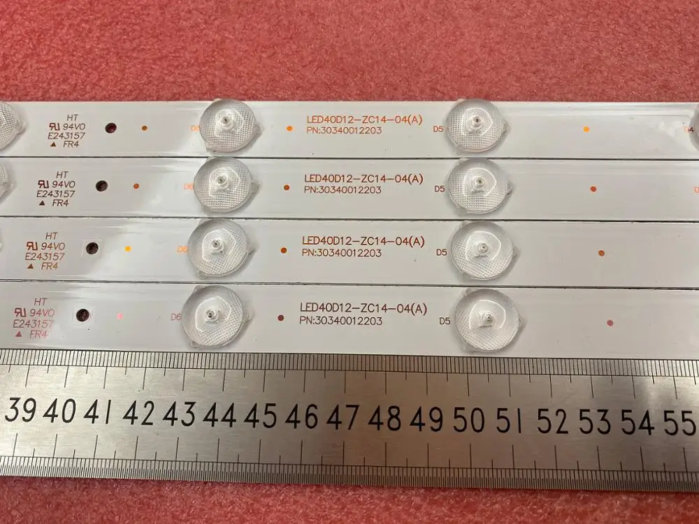 Strip para Le40b3000 Led40d12-zc14-04 a b a Novo Pces Led Backlight Led40me1000 Led40d12-03 b a 4 12led 808mm - Image 3
