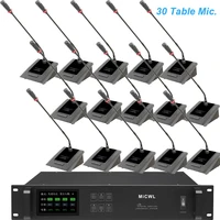 MiCWL 30 bureau col de cygne Discussion numérique sans fil conférence Microphone système Audio 1 président 29 déployé série A10M 1