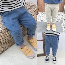 Детская одежда; джинсовые брюки для мальчиков; весенняя одежда; Новинка года; Детские обтягивающие брюки в западном стиле; тонкие облегающие брюки в Корейском стиле