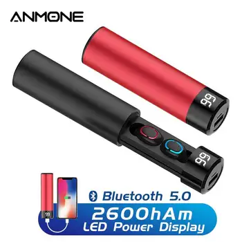 

ANMONE Q67 TWS Bluetooth 5.0 Wireless Earphone With Power Bank Headset Earbud Earphone Stereo Deep Bass Sports With Charging Box
