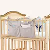 Baby Bed Hanging Storage Bags Cotton Newborn Crib Organizer Toy Diaper Pocket for Crib Bedding Set Accessories Nappy Store Bags ► Photo 2/6