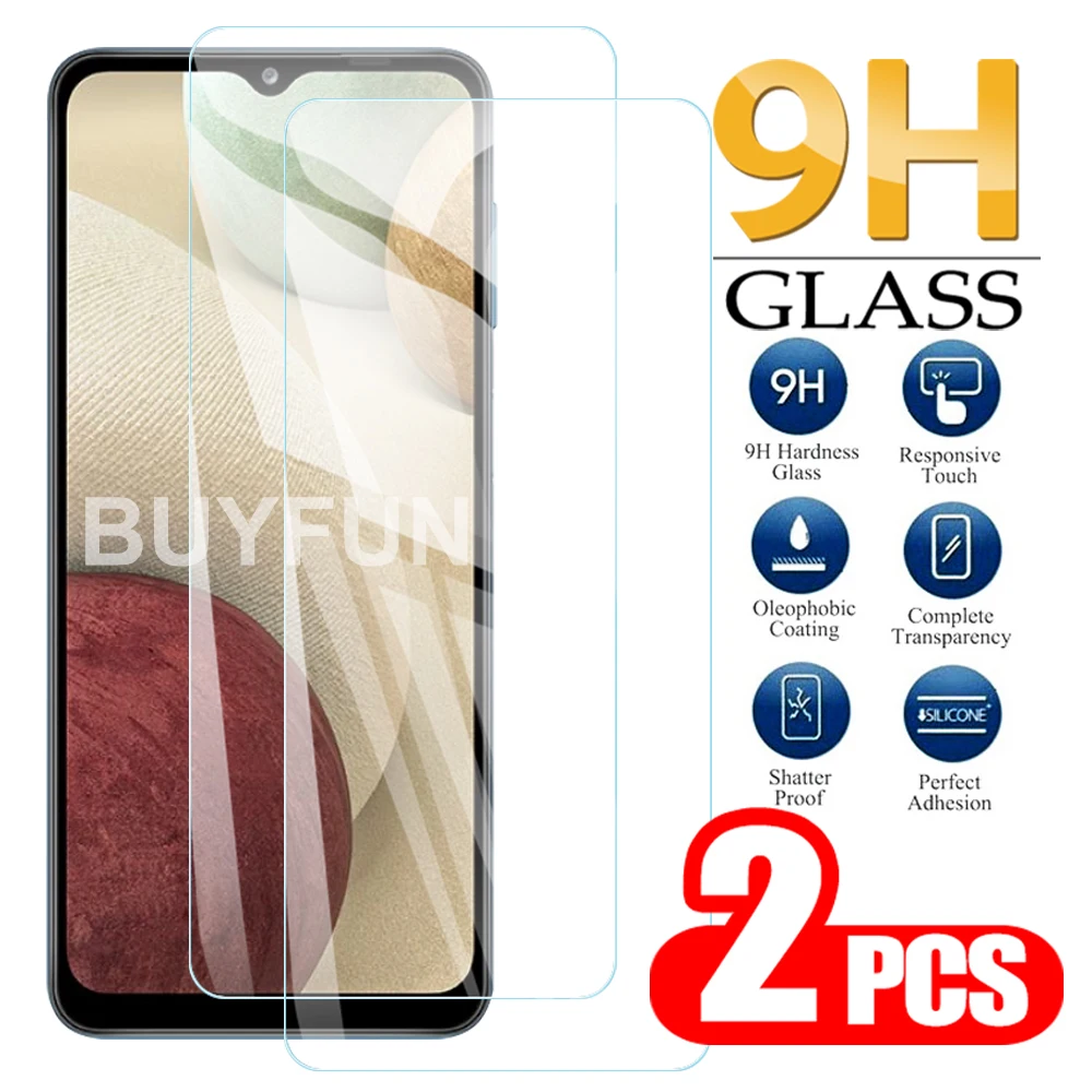 2 шт. закаленное стекло для Samsung Galaxy A12 A21 A21S защитные очки Samsang A 12 21S переднее