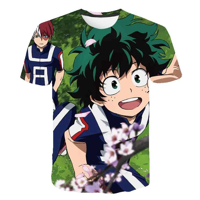 Funny Baby Boy T Shirt Men Japan Anime T Shirt Summer Cool Cartoon Boys Clothes My Hero Academy Kids Clothes Harajuku Streetwear T Shirts Aliexpress