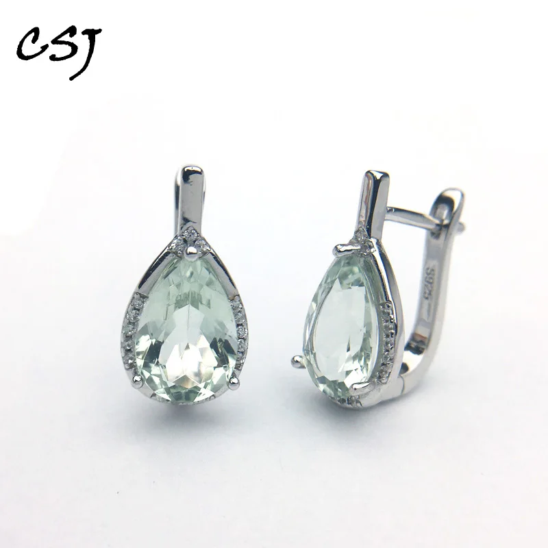 925 prata pêra 8*12 corte 10mm 5ct