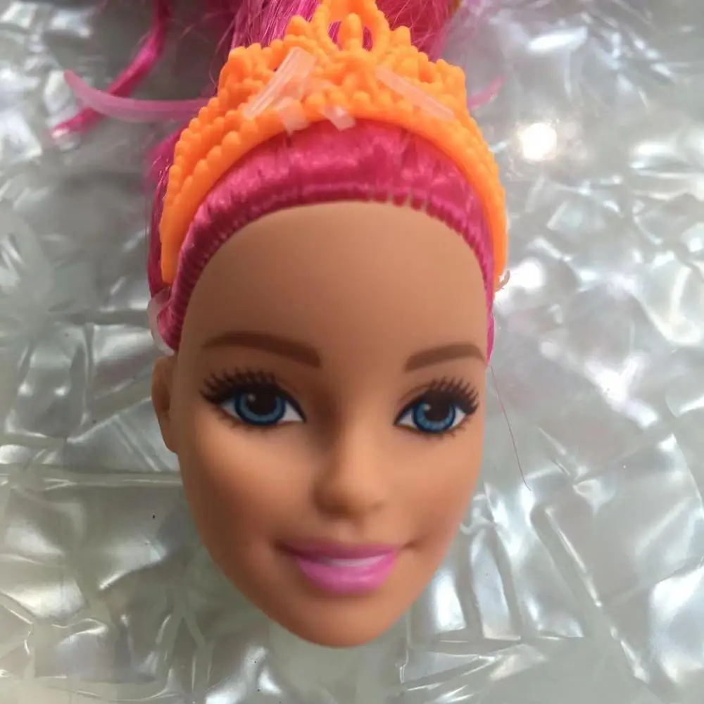Ограниченная Коллекция кукольных игрушек голова принцессы кукла голова девочка Сделай Сам Макияж Волосы игрушки Детский Макияж DIY игрушки подарки для детей - Цвет: as pics