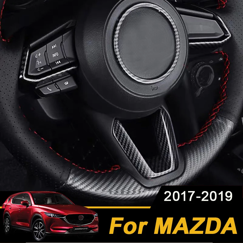 Для Mazda 2 3 6 Demio CX3 CX-3 CX-5 CX5 CX7 CX9 Axela ATENZA Автомобильный руль отделка круг блестки крышка наклейка