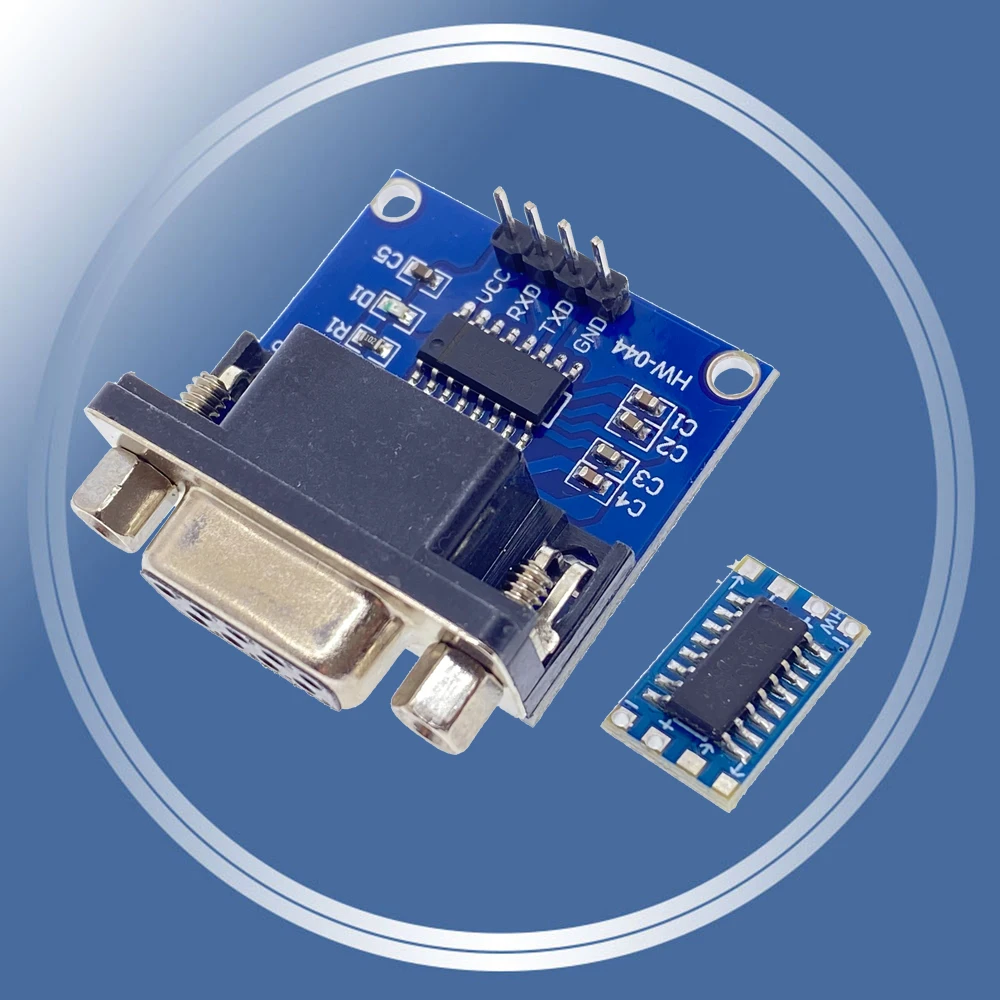 Mini MAX3232 RS232 для TTL последовательного порта преобразователь листьев щетка модуль