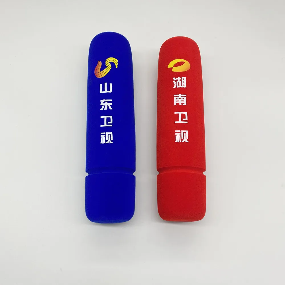 Reunindo Esponja Impressão Capas Personalizado Mic Pára-brisas Logotipo Espuma Pára-brisa para Estações de tv Repórteres Entrevista - Image 3