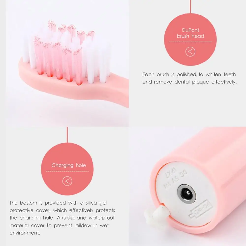 Powerful Electric Toothbrush Rechargeable 32000 Time / Min Ultrasonic Washable Electronic Whitening Waterproof Powerful Electric Toothbrush Rechargeable 32000 Time / Min Ultrasonic Washable Electronic Whitening Waterproof