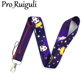 

30pcs Villains Evil characters queen Ursula Cruella Maleficent Neck keychain necklace Anime Strap Lanyard ID badge holder gifts