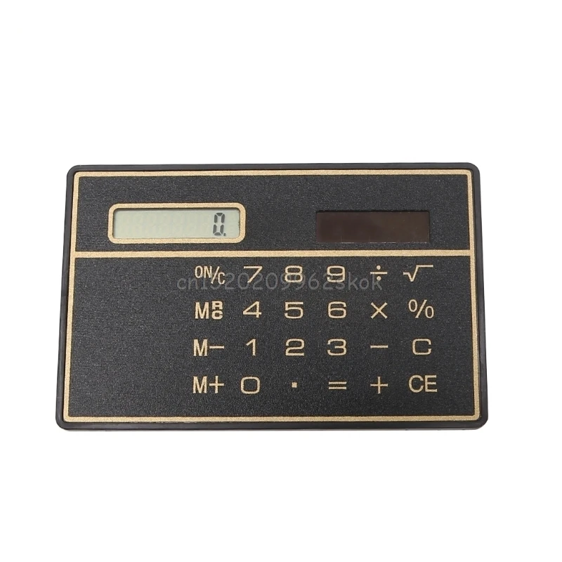 

Calculator Ultra Thin Mini Credit Card Sized 8-Digit Solar Powered Pocket Calculator Jy23 19 Dropship