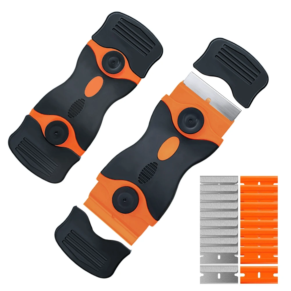 

Car Wrap Clean Squeegee Scraper&Sticker Cutter Knife Clean Razor Scraper Tape Glue Car Sticker Removing Squeegee 16pcs Blade