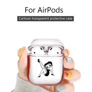 

for Airpods 1/ 2 pro case Transparent hard Bluetooth Headphone protective case Sexy Betty Doll Dress Girl Creative Characters