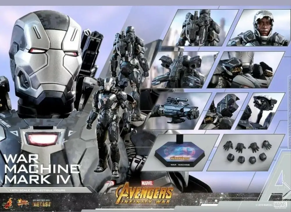 

Hot Toys Marvel Avengers Infinity War Diecast 1/6 War Machine Mark IV MMS499D26