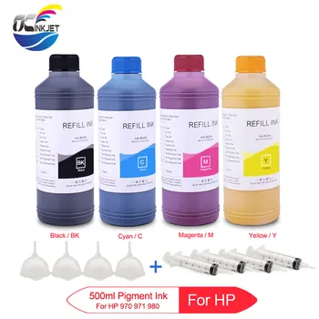 

500ml Pigment Ink For HP 970 971 980 For HP X451dn X451dw X476dw X476dn X551 X576dw X555dn/xh X585f/dn X585z D8J10A Printer Ink
