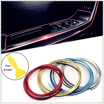 

Car Decoration Strip Dashboard Door Edge Trim Interior Gap line for Chevrolet Cobalt Celta West Uplander Cavalier Astra