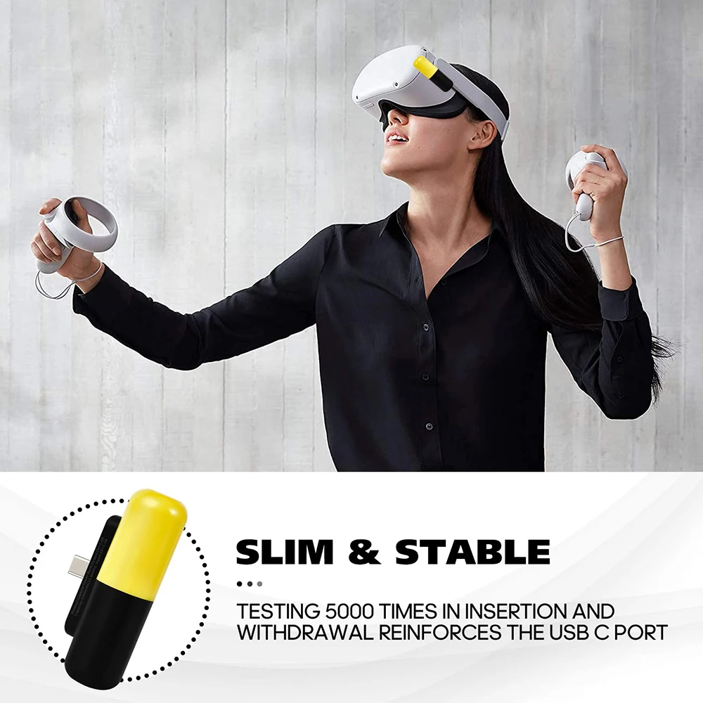 3300mAh Type-C Charger For Oculus Quest 2 VR Glasses Accessories Capsule Power Bank Portable Emergency Battery Pack Charging - Image 6