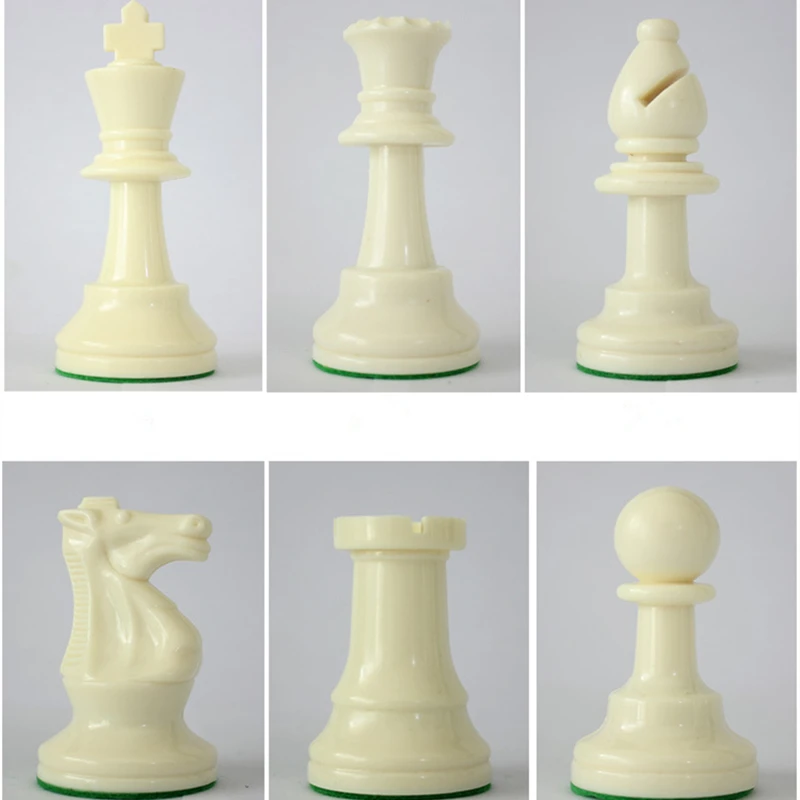 International Standard Chess Game Set Competition King 97mm(3.82inch) Large Plastic Chess Set with Chessboard 4 Rear Game Yernea board game magnetic chess set