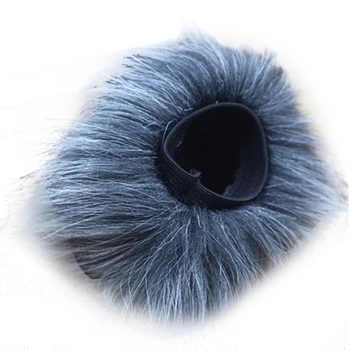 

Soft Outdoor Microphone Windshield Cover Furry Easy Install Recording Pen Artificial Fur Professional Muff For Tascam Dr-44wl