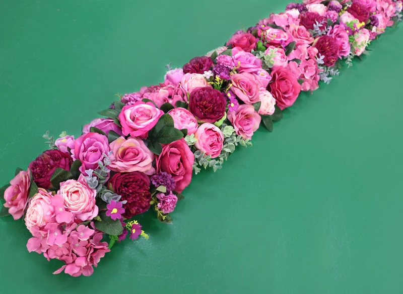 JAROWN Artificial 2M Rose Flower Row Wedding DIY Arched Door Decor Flores Silk Peony Road Cited Fake Flowers Home Party Decoration Maison (22)